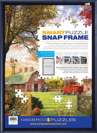 EUROGRAPHICS Smart puzzle Černý hliníkový klaprám na puzzle 48,89x67,63cm