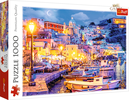 TREFL Puzzle Ostrov Procida v noci, Itálie 1000 dílků