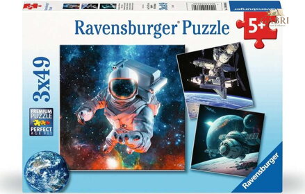 RAVENSBURGER Puzzle Prozkoumávání vesmíru 3x49 dílků
