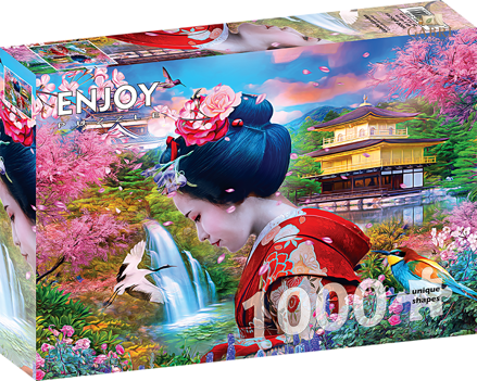 ENJOY Puzzle Gejša v zahradě 1000 dílků