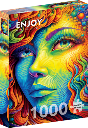 ENJOY Puzzle Malovaná slečna 1000 dílků