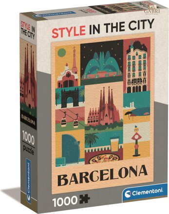 CLEMENTONI Puzzle Style in the City: Barcelona 1000 dílků