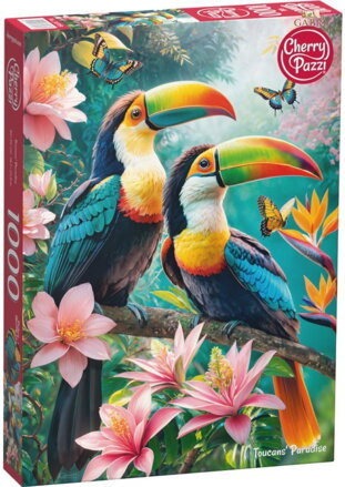CHERRY PAZZI Puzzle Tukani v ráji 1000 dílků