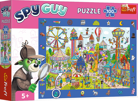 TREFL Puzzle s hledáním obrázků Spy Guy: Zábavní park 100 dílků
