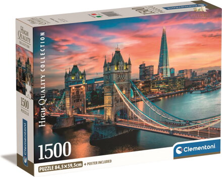 CLEMENTONI Puzzle Londýn za soumraku 1500 dílků