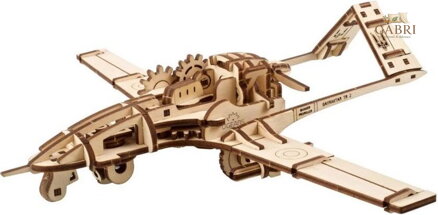 UGEARS 3D puzzle Bojový dron Bayraktar TB2 125 dílků
