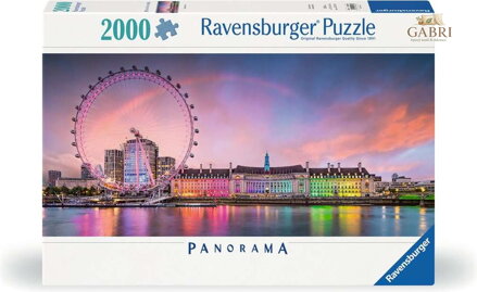 RAVENSBURGER Panoramatické puzzle Barevný Londýn 2000 dílků
