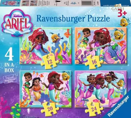 RAVENSBURGER Puzzle Ariel 4v1 (12, 16, 20, 24 dílků)