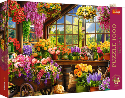 TREFL Puzzle Premium Plus Tea Time: Jarní přípravy 1000 dílků