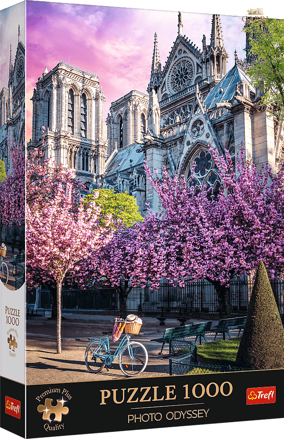 TREFL Puzzle Premium Plus Photo Odyssey: Katedrála Notre-Dame v Paříži 1000 dílků
