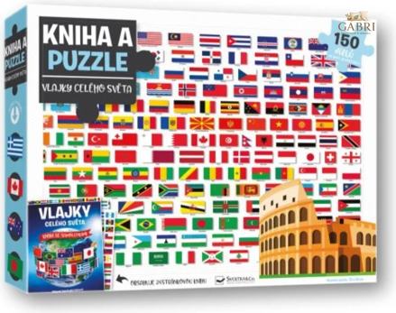 Svojtka & Co. Kniha a puzzle: Vlajky celého světa