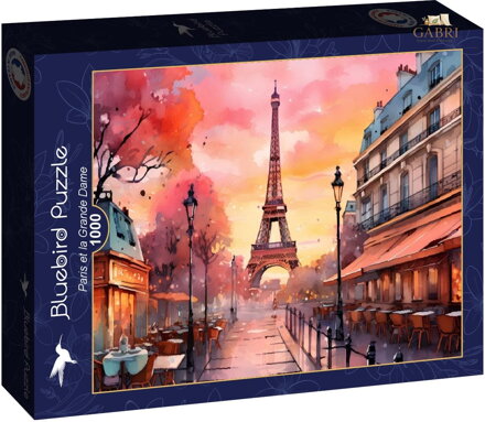 BLUEBIRD Puzzle Paříž et la Grande Dame 1000 dílků