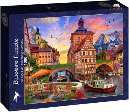 BLUEBIRD Puzzle Stará radnice, Bamberg Německo 1000 dílků