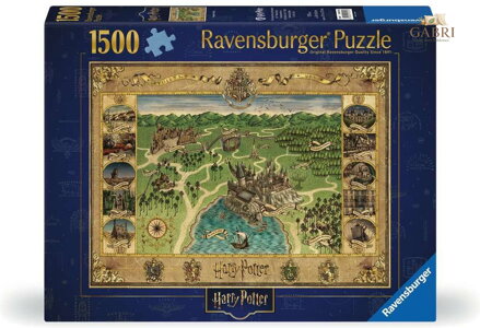 RAVENSBURGER Puzzle Mapa Bradavic 1500 dílků
