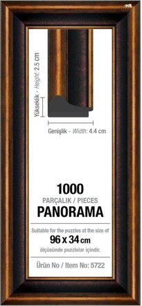 ART PUZZLE Rám na puzzle 96x34cm Brown (5722)