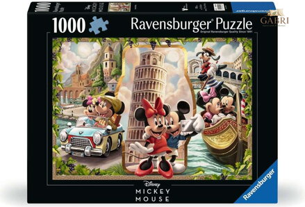 RAVENSBURGER Puzzle Mickey a Minnie na dovolené 1000 dílků