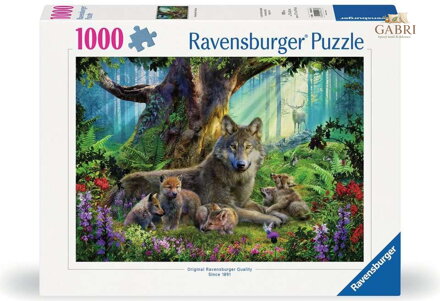 RAVENSBURGER Puzzle Vlci v lese 1000 dílků