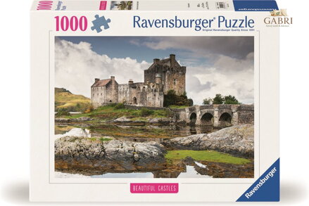 RAVENSBURGER Puzzle Impozantní hrady a zámky: Eilean Donan Castle, Velká Británie 1000 dílků