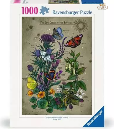 RAVENSBURGER Puzzle Životní cyklus motýla 1000 dílků