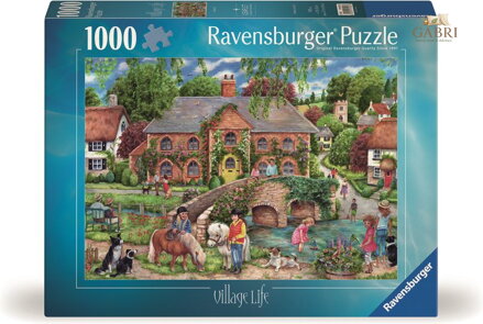 RAVENSBURGER Puzzle Život na vesnici 1000 dílků