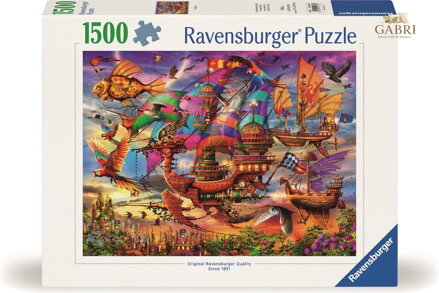 RAVENSBURGER Puzzle Mystická létající loď 1500 dílků
