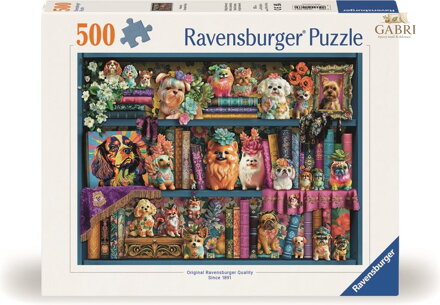 RAVENSBURGER Puzzle Roztomilí porcelánoví mopslíci 500 dílků