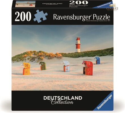 RAVENSBURGER Puzzle Deutschland Collection: Maják na pobřeží 200 dílků