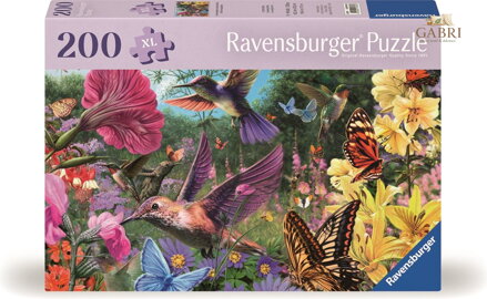 RAVENSBURGER Puzzle Svět kolibříků a motýlů 200 dílků