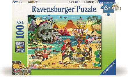 RAVENSBURGER Puzzle Dobrodružství pirátů XXL 100 dílků