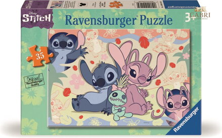 RAVENSBURGER Puzzle Disney: Stitch: Stitch a Angel 35 dílků