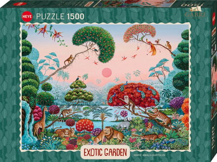 HEYE Puzzle Exotická zahrada: Úžasná džungle 1500 dílků