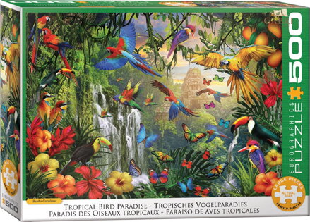 EUROGRAPHICS Puzzle Tropický ptačí ráj XL 500 dílků
