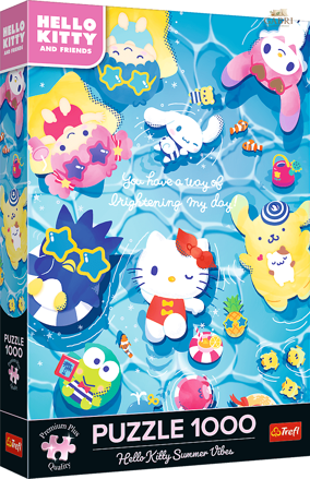 TREFL Puzzle Premium Plus Hello Kitty: Na letní vlně 1000 dílků