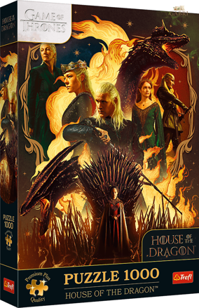 TREFL Puzzle Premium Plus Hra o trůny: Rod draka 1000 dílků