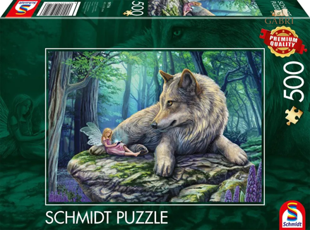 SCHMIDT Puzzle Vlk a víla 500 dílků