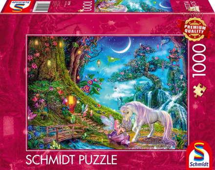 SCHMIDT Puzzle Jednorožec a víla 1000 dílků