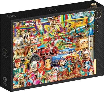 GRAFIKA Puzzle Retro hračky 1000 dílků