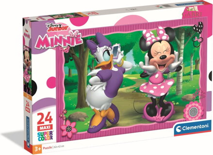 CLEMENTONI Puzzle Minnie a Daisy na procházce MAXI 24 dílků