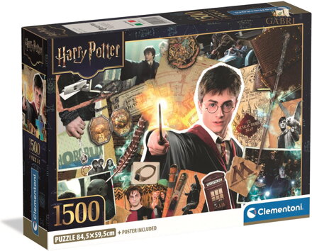 CLEMENTONI Puzzle Harry Potter: Mladý kouzelník 1500 dílků