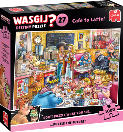 JUMBO Puzzle WASGIJ Destiny 27: Kavárna Latte! 1000 dílků
