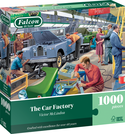 FALCON Puzzle Továrna na výrobu automobilů 1000 dílků