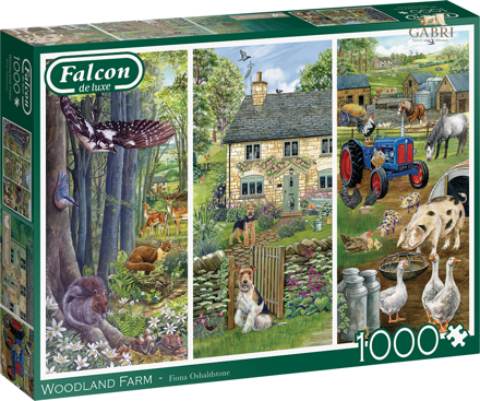 FALCON Puzzle Farma Woodland 1000 dílků