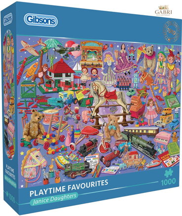 GIBSONS Puzzle Oblíbené hračky 1000 dílků