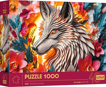 TREFL Puzzle Paper Art: Vlk 1000 dílků