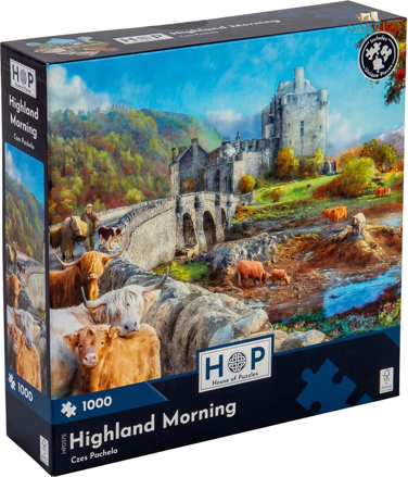 HOP Puzzle Ráno na Skotské vysočině 1000 dílků