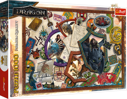 TREFL Puzzle Jak vycvičit draka 1000 dílků