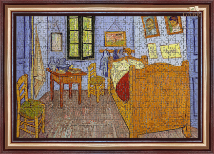 TREFL Art Frame Puzzle Ložnice v Arles 500 dílků s rámem