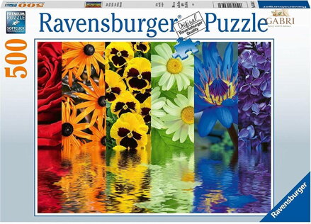 RAVENSBURGER Puzzle Květinové vzory 500 dílků