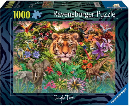 RAVENSBURGER Puzzle Exotická zvířata 1000 dílků