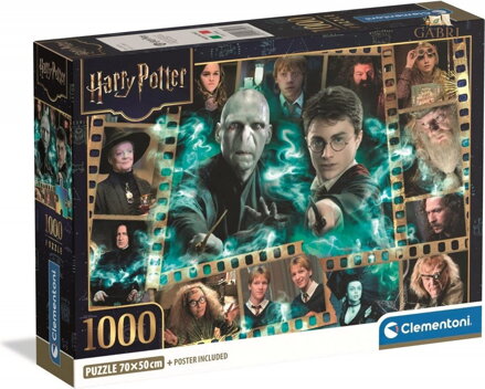 CLEMENTONI Puzzle Harry Potter: Oblíbené postavy 1000 dílků